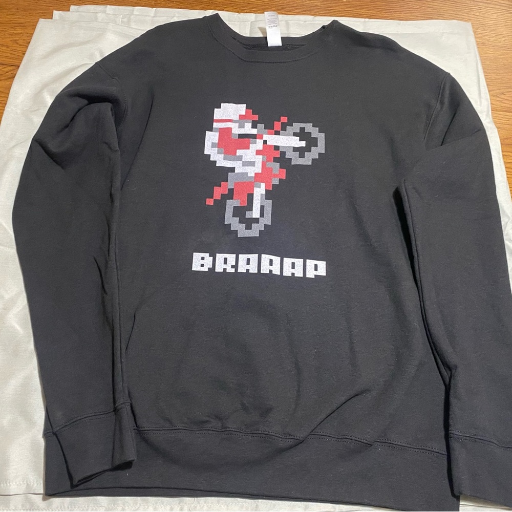 Black Graphic Men's Sweater
